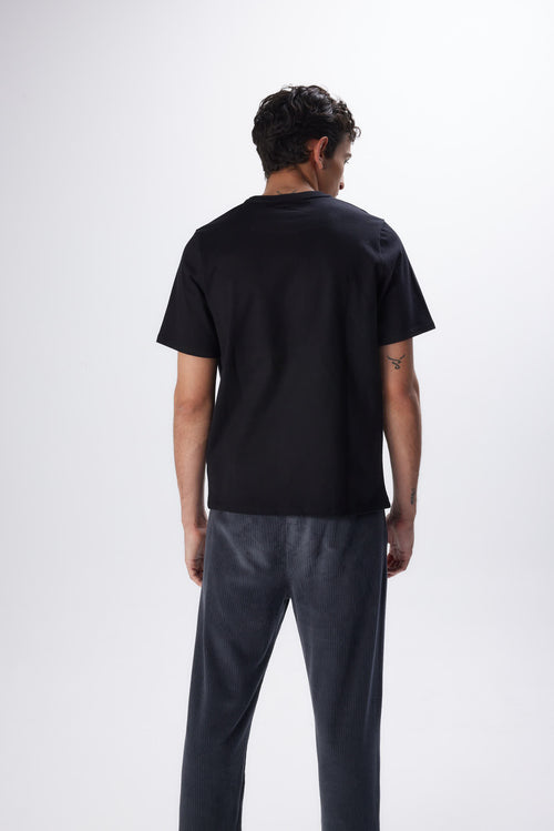 "Organic Cotton Short Sleeve Round Neck T-Shirt" - MAJESTIC FILATURES