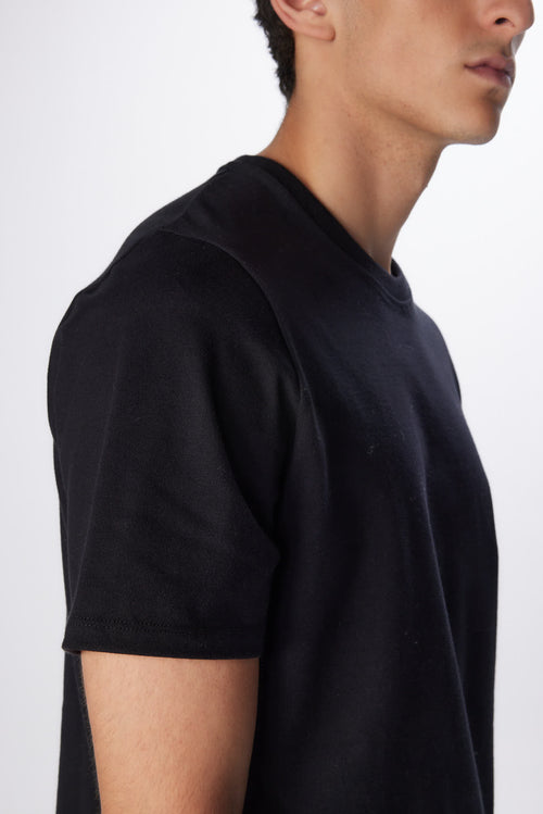 "Organic Cotton Short Sleeve Round Neck T-Shirt" - MAJESTIC FILATURES