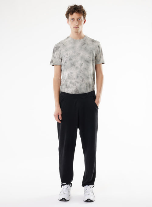 Pantalon Noir en Lin / Coton Organique - MAJESTIC FILATURES