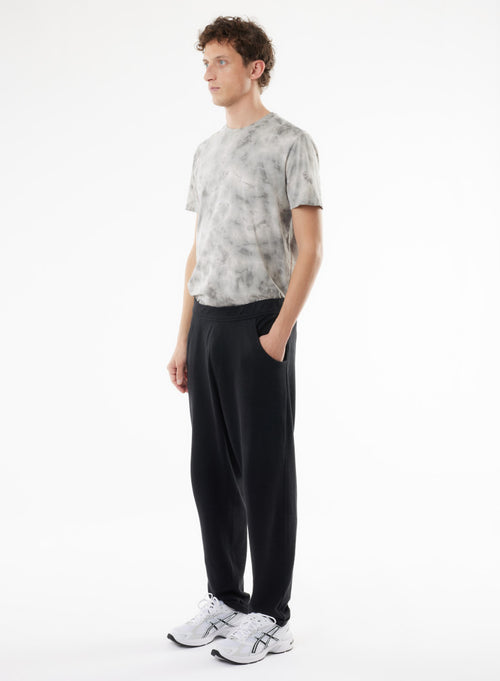 Pantalon Noir en Lin / Coton Organique - MAJESTIC FILATURES