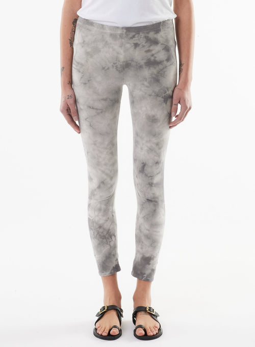 Pantalon Gris en Coton organique / Elasthanne - MAJESTIC FILATURES