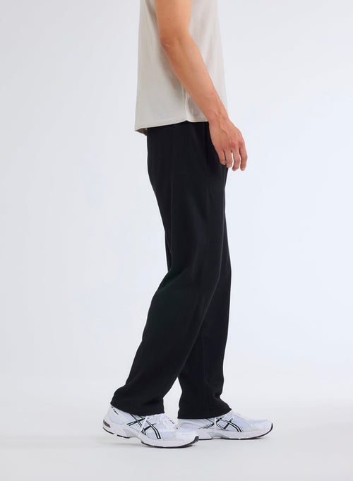 Pantalon Noir en Coton Organique - MAJESTIC FILATURES