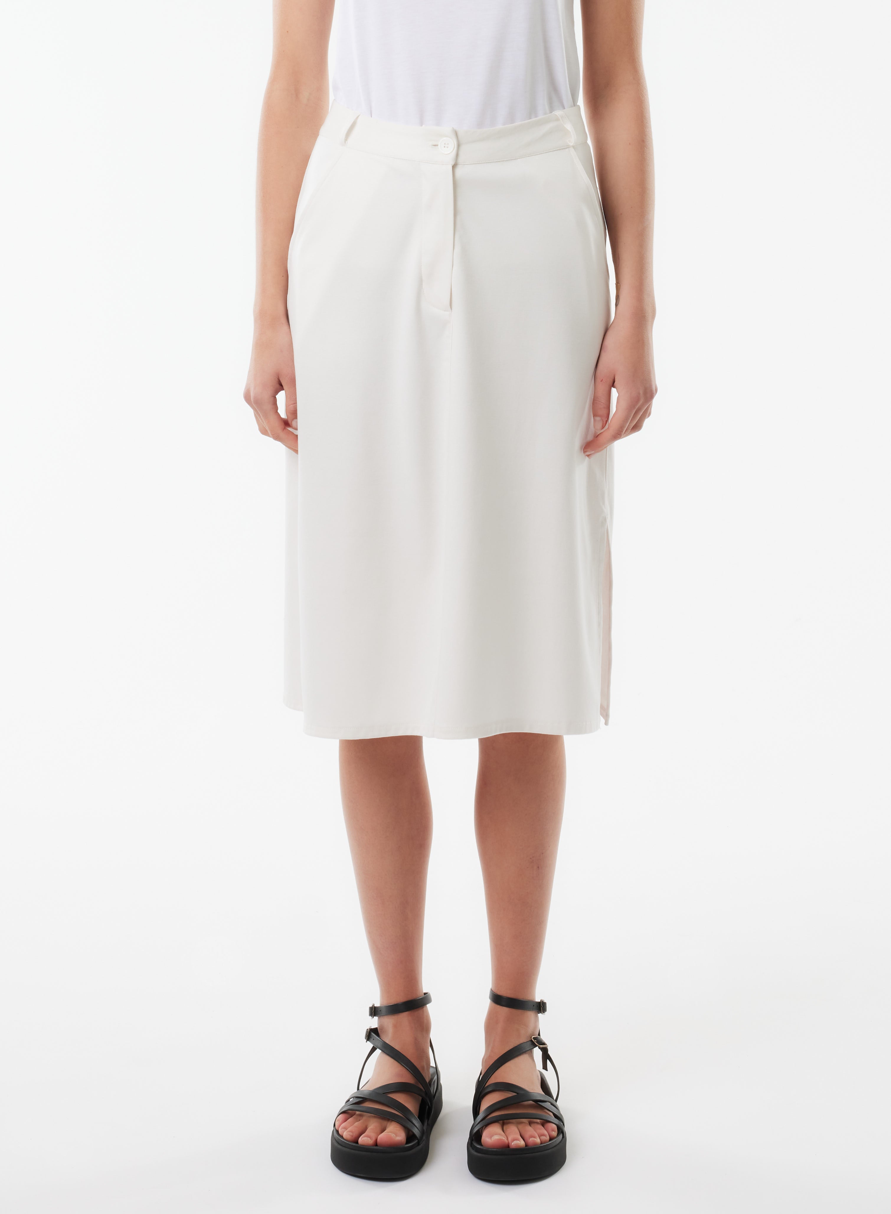 Jupe Blanche FEMME Majestic Filatures MAJESTIC FILATURES