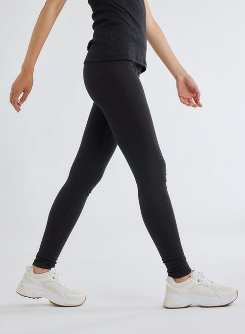 Pantalon Noir en Coton organique / Modal - MAJESTIC FILATURES