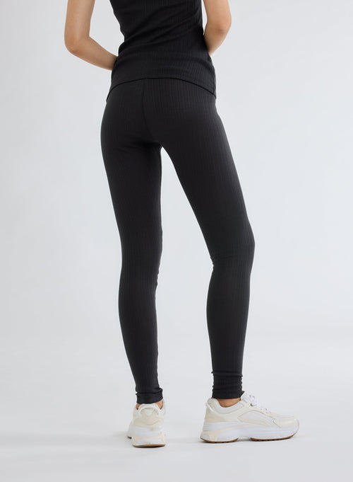 Pantalon Noir en Coton organique / Modal - MAJESTIC FILATURES