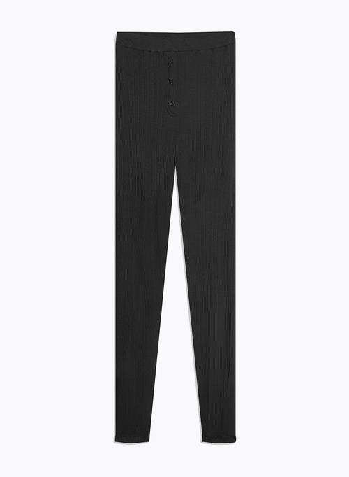 Pantalon Noir en Coton organique / Modal - MAJESTIC FILATURES