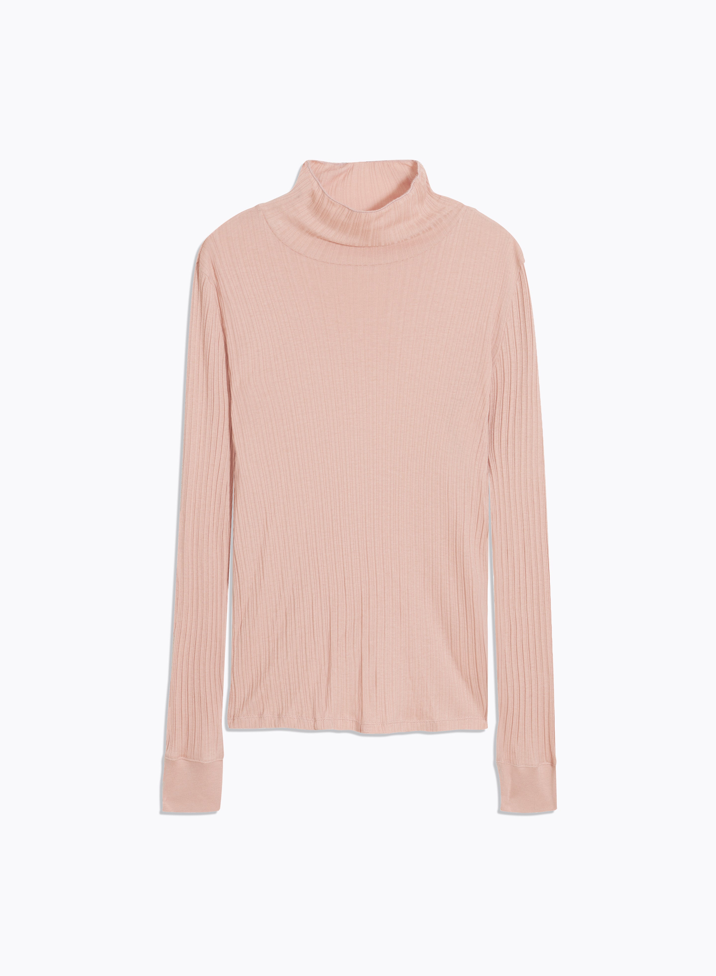 Pink turtleneck shirt deals