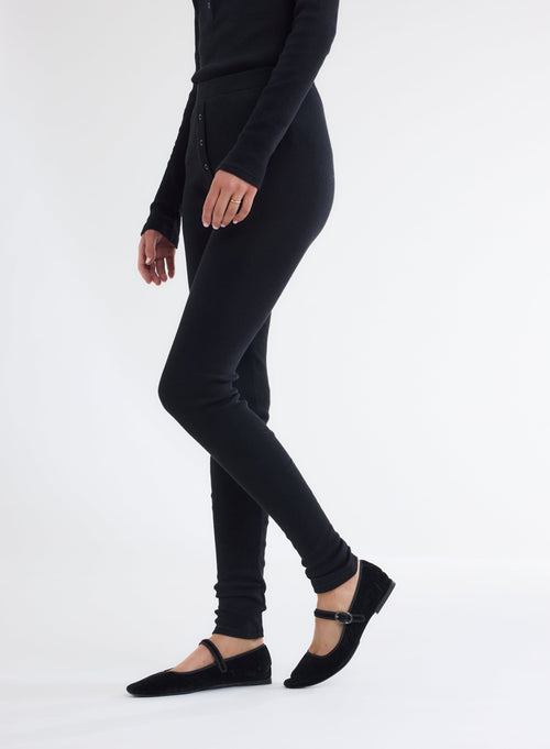 Pantalon Noir en 100% Coton organique - MAJESTIC FILATURES