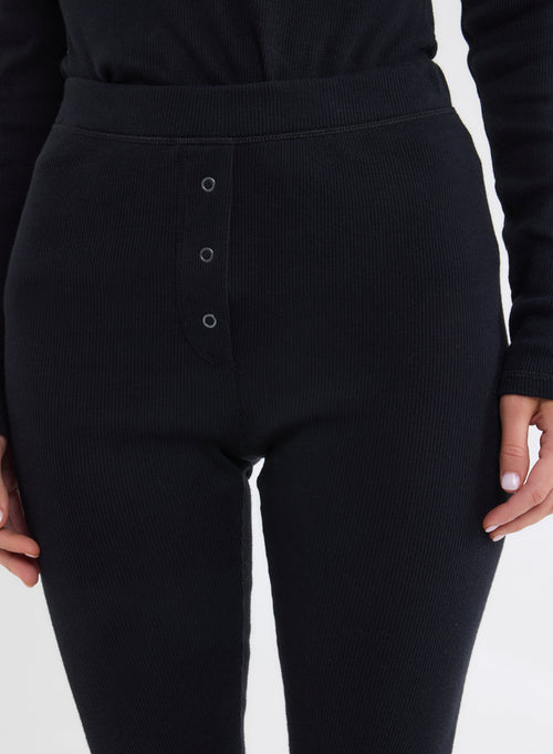 Pantalon Noir en 100% Coton organique - MAJESTIC FILATURES