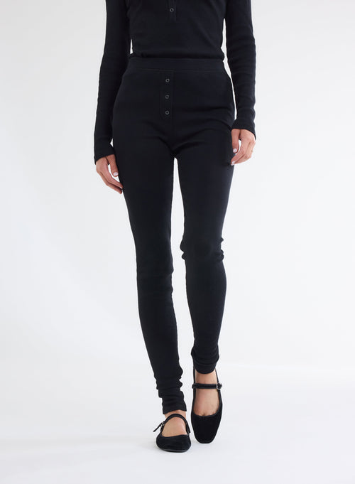 Pantalon Noir en 100% Coton organique - MAJESTIC FILATURES