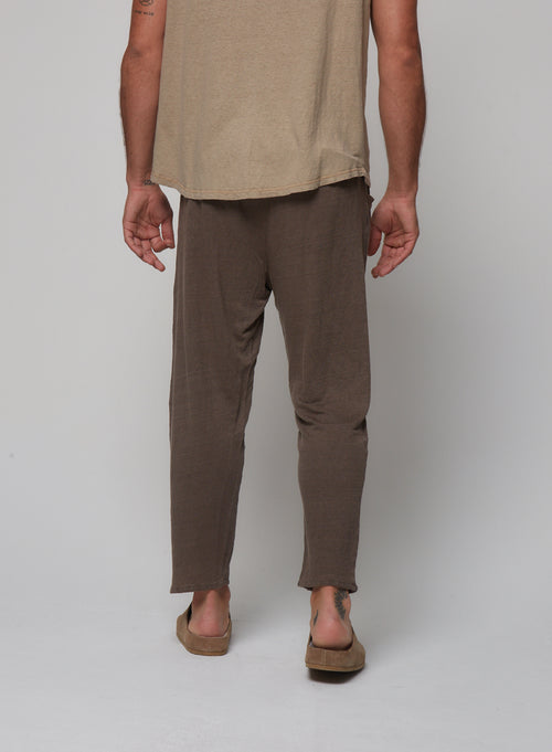 Pantalon Militaire en Lin / Elasthanne - MAJESTIC FILATURES