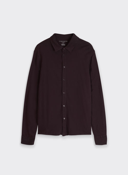 "Cotton / Cashmere Long sleeves Shirt" - MAJESTIC FILATURES