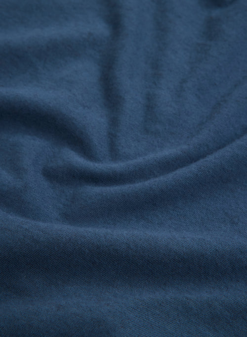 Polo Bleu Manches Longues - MAJESTIC FILATURES