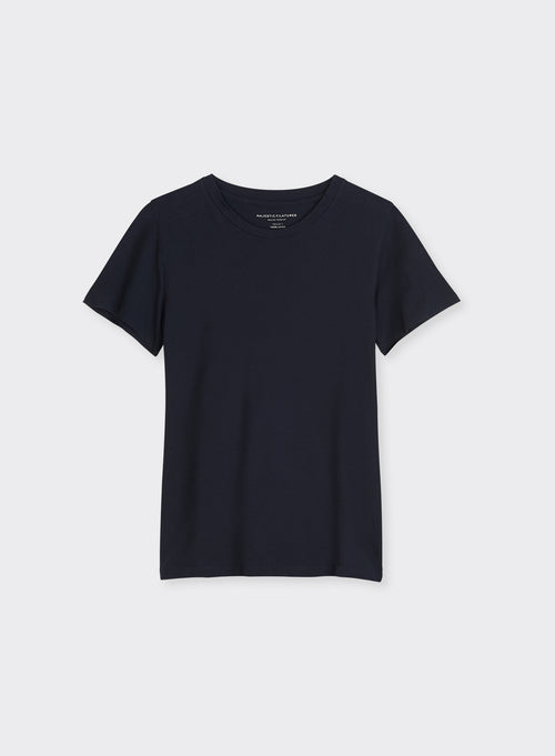 "Polly round neck Silk Touch T-shirt" - MAJESTIC FILATURES