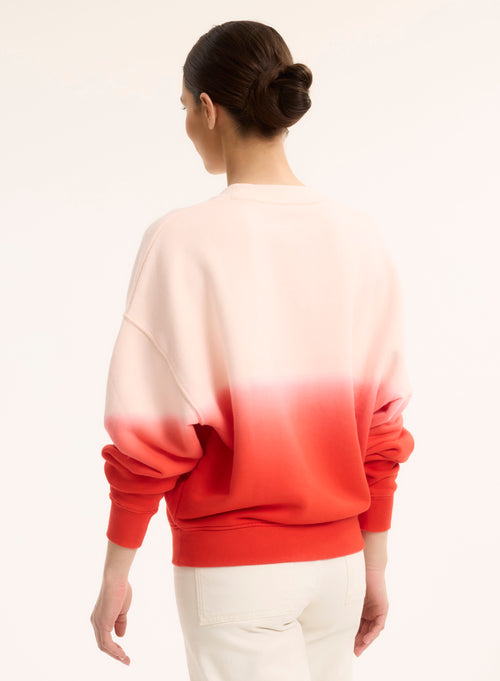 Sweat Rouge Col Rond Manches Longues en Coton organique - MAJESTIC FILATURES