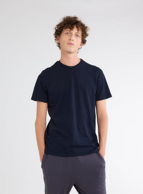 "Julien Deluxe Cotton short sleeve round neck T-shirt" - MAJESTIC FILATURES